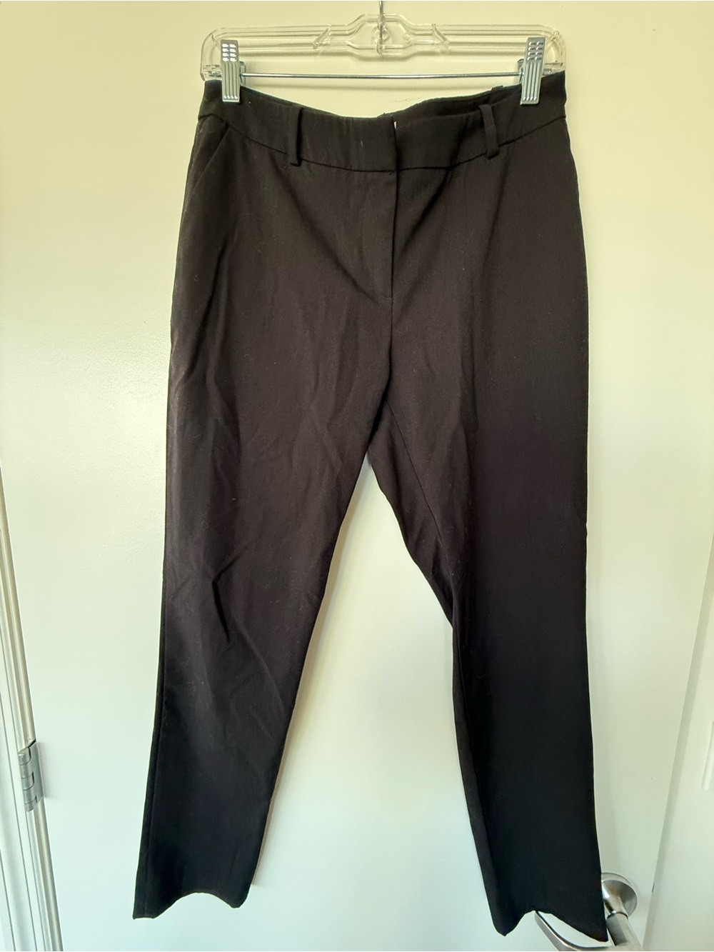 H&M Black Women's Straight-Leg Dress Trousers